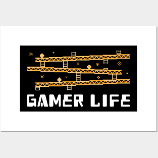 GAMER LIFE SHIRT - GAMER GIFT Posters and Art